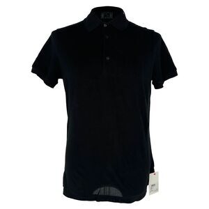 Fendi Logo-Embroidered Polo Shirt in Black Cotton